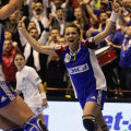 Iulia Curea a marcat şase goluri în meciul cu Randers.