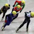 Blake Skjellerup (primul din dreapta) are mari îndoieli că JO de la Soci vor fi Jocurile toleranţei