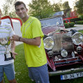 Max, Horia, trofeul și o mașină de epocă la Arenele BNR