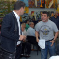 Jean Pavel (dreapta) s-a răstit la Barna, preşedintele federaţiei cu buget de 1.000.000 lei // Foto: Cosmin Iftode