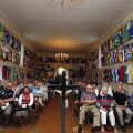 Capela Notre Dames des Cyclistes în timpul unei slujbe de duminică