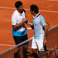 Delbonis și Federer la finalul meciului // Foto: Gulliver/GettyImages