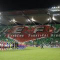 Coregrafia realizată de fanii polonezi i-a impresionat inclusiv pe românii prezenți pe stadion // Foto: Raed Krishan (Varșovia)