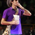 Roger Federer, după ce la bătut pe Jo-Wilfried Tsonga într-un meci demonstrativ la Bogota