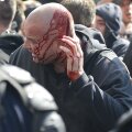 TURISM MAGHIAR. Unul din fanii vecini veniţi în România la un meci de fotbal. Oare?