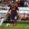 Messi (dreapta, 250 de meciuri în prima ligă) şi Barca nu-şi mai axează jocul pe posesie // Foto: Reuters