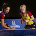 Eliza Samara (stînga) şi Daniela Dodean speră să-şi conserve titlul la dublu obţinut anul trecut Foto: FR Tenis de Masă