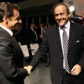Tot cuplul Platini (dreapta) - Sarkozy a decis în mai 2010 ca Franţa să găzduiască Euro 2016 // Foto: Reuters