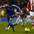 Hazard (stînga), "dublă" la 4-3 cu Sunderland, n-a mai punctat şi cu Stoke // Foto: Reuters