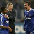 Antrenorul Keller sărbătorește victoria alături de Farfan și Fuchs
