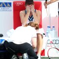 La Dubai, Simona Halep a avut probleme la tendon ahilian // Foto: Guliver/GettyImages