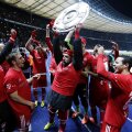 Victoria de marți, 3-1 cu Hertha, i-a adus titlul în Bundesliga (obiectivul minim fixat!), cu o etapă mai devreme față de Bayernul lui Jupp // Foto: Guliver/GettyImages