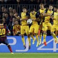 Șuturile lui Messi s-au lovit fie de zidul madrilen, fie de paradele lui Courtois // Foto: Reuters