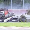 Momentul în care Felipe Massa îl acroșează pe Perez