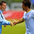 Costel Galca dă mîna cu Andrei Prepeliță, foto: GSP