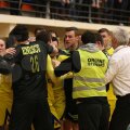 Stewarzii au fost nevoiți să intervină pentru a-i depărți pe jucătorii celor două echipe Foto: Marian Muscalu (Telegraf Constanța)