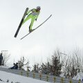 Austriaca Daniela Iraschko-Stolz şi-a trecut în cont prima victorie pe trambulina de la Rîşnov // Foto: Ştefan Constantin (Rîşnov)