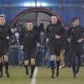 Marian Balaci, primul din dreapta, la un meci pe Ghencea alaturi de S. Gheorghe, Balaj si Ghinguleac