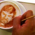 Manny Pacquiao, reprezentat de un artist într-o ceașcă de cafea, foto: reuters