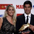 Luis Suarez, 28 de ani, alături de Sofia, iubita din tinerețe și actuala nevastă, cu care are 2 copii, Delfina și Benjamin