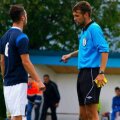 Arbitrul Alin Olaru, în timpul unui meci