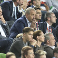 Dragnea și Dâncu (primul și al doilea de la stînga), alături de "federalii" Burleanu și Vișan, la Budapesta