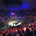 Circul Globus a fost amenajat special pentru cele două demonstrative din cadrul "Snooker Titans" // Foto: Raed Krishan