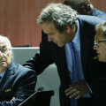 Tripleta sub acuzație: Blatter, Platini și Valcke. FIFA și UEFA împreună în afaceri necurate // Foto: Reuters