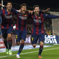 Suarez, Neymar și Messi, 3 golgeteri fericiți la Barcelona pe toate planurile: goluri, trofee și bani // Foto: Reuters