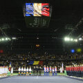 Sala Sporturilor din Cluj s-a umplut la capacitate maximă pentru meciul meciul cu Cehia // Foto: Raed Krishan