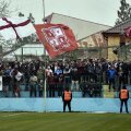 Suporterii rapidiști au făcut spectacol și la Clinceni