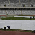 Așa arăta gazonul de pe Cluj Arena ieri // FOTO Raed Krishan (Cluj)