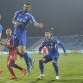 Faza care ar putea decide titlul de campioană: Hora joacă mingea în careu cu mâna, dar lipsa de intenție e evidentă în condițiile în care jucătorul are ochii închiși