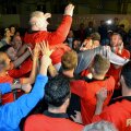 Șumudică a fost purtat pe brațe de elevii săi