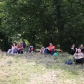 Fanii au urmărit meciurile şi pe iarbă // Foto: Ștefan Constantin