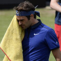 Roger Federer şi-a proiectat revenirea după accidentare pe iarbă, având Wimbledon-ul în perspectivă // FOTO Guliver/GettyImages