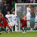 Nici din lovitură liberă n-a fost precis Ronaldo. În ultimul minut, a șutat de două ori în zid // FOTO Reuters