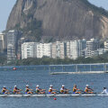 Barca de 8 plus 1 pe laguna "Rodrigo de Freitas" // FOTO Cristi Preda (Rio de Janeiro)