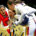 Simona Gherman, a doua din stanga, foto: reuters
