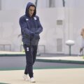 Marian Drăgulescu la Rio, la antrenamente, vizibil afectat de răceală // FOTO Cristi Preda