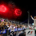 Artificii pentru victoria lui Nico Rosberg // FOTO Guliver/GettyImages