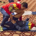 În timp ce Dragoș Grigore era la antrenamentul de dimineață, hoții își făceau de cap în camerele fotbaliștilor // Foto FRF