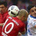 Lewandowski și Robben s-au lovit ieri de rezistența fundașului Hübner // FOTO Reuters
