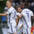 Chipciu, în centru, și Teodorczyk (stânga) au fost singurii de la Anderlecht care au convins ieri