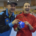 Costică și Eliza Buceschi, bucurându-se de un moment împreună // FOTO: Cristi Preda
