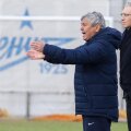 Mircea Lucescu a fost vizitat, ieri, la antrenament de președintele Alexander Diukov // Foto: zenit.ru