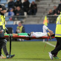 Pajot, pe targă, încă sub efectul impactului // FOTO AFP