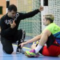 Martin Ambros discută cu Cristina Laslo, cea care a debutat cu ibericul la un turneu final, la Euro 2016 FOTO Marius Ionescu