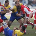 Secvență din ultimul meci victorios al României în fața Georgiei, în martie 2010. Între timp, multe s-au schimbat pentru ambele echipe // FOTO Gazeta Sporturilor