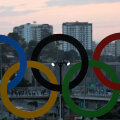 Vedere cu cercuri olimpice din Rio de Janeiro // Foto: Getty Images
